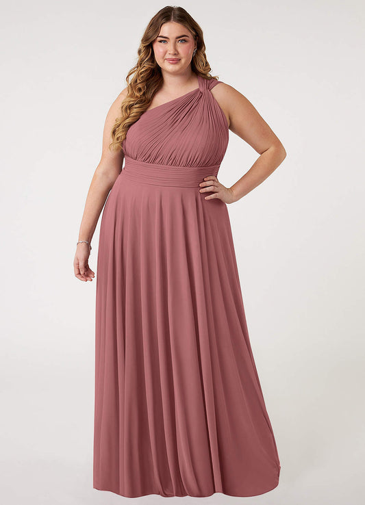 A-Line One Shoulder Dress