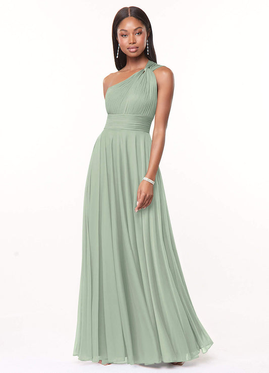 A-Line One Shoulder Dress