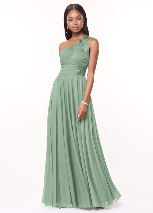 A-Line One Shoulder Dress