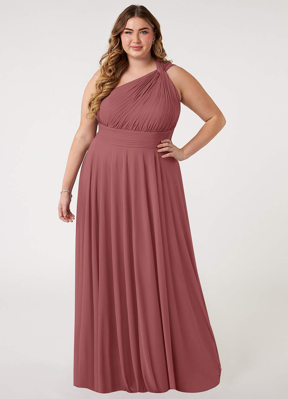 A-Line One Shoulder Dress