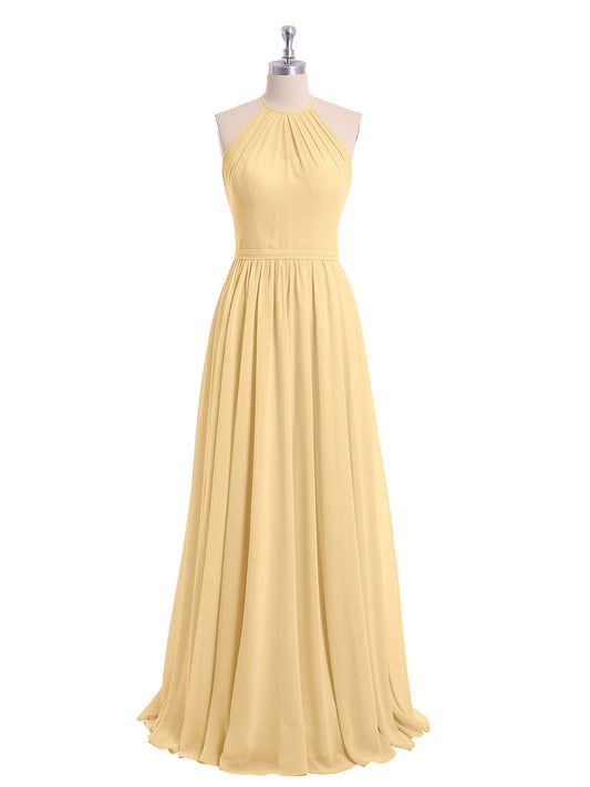 Halter Chiffon Dress