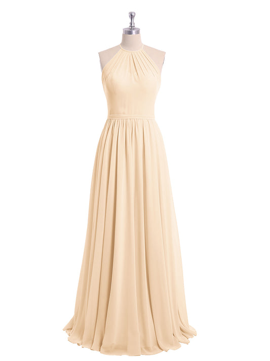 Halter Chiffon Dress