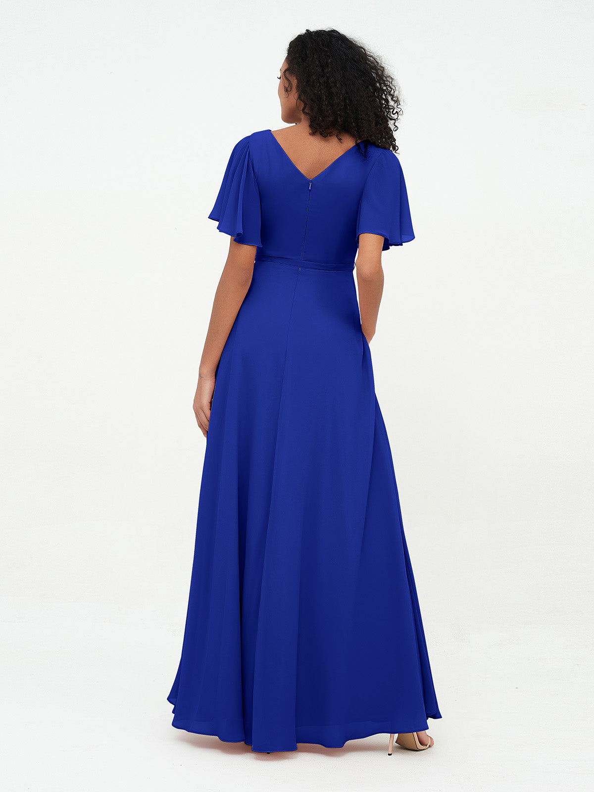 Flutter Sleeve Bridesmaids Dress