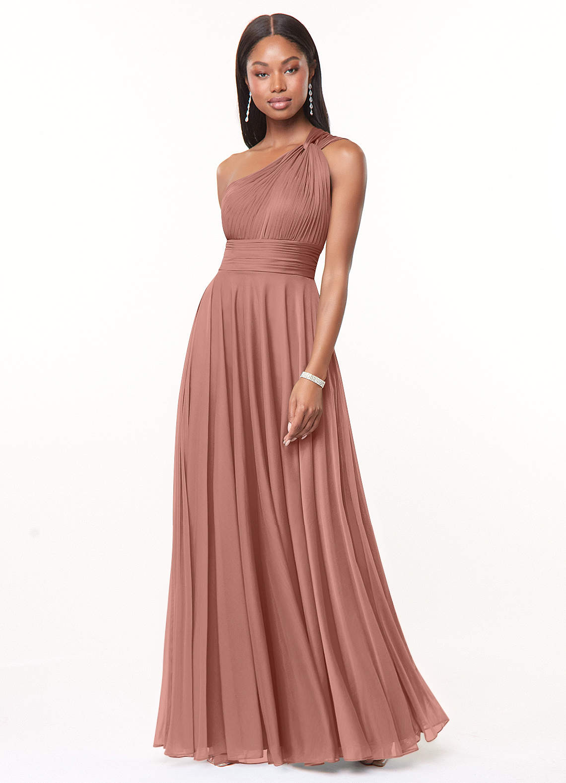 A-Line One Shoulder Dress