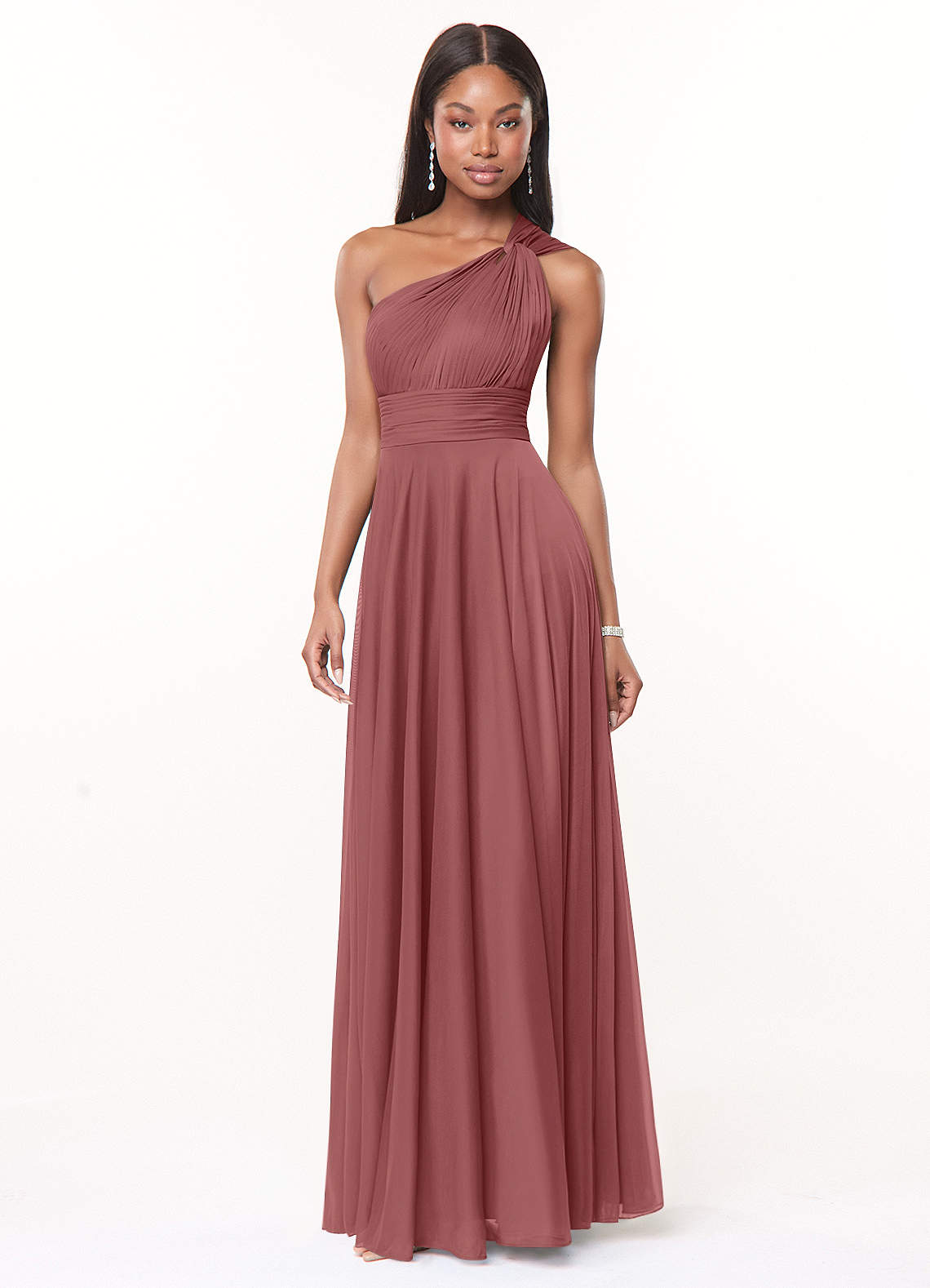 A-Line One Shoulder Dress