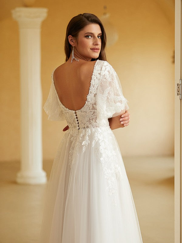 Princess Tulle Lace Wedding Dress