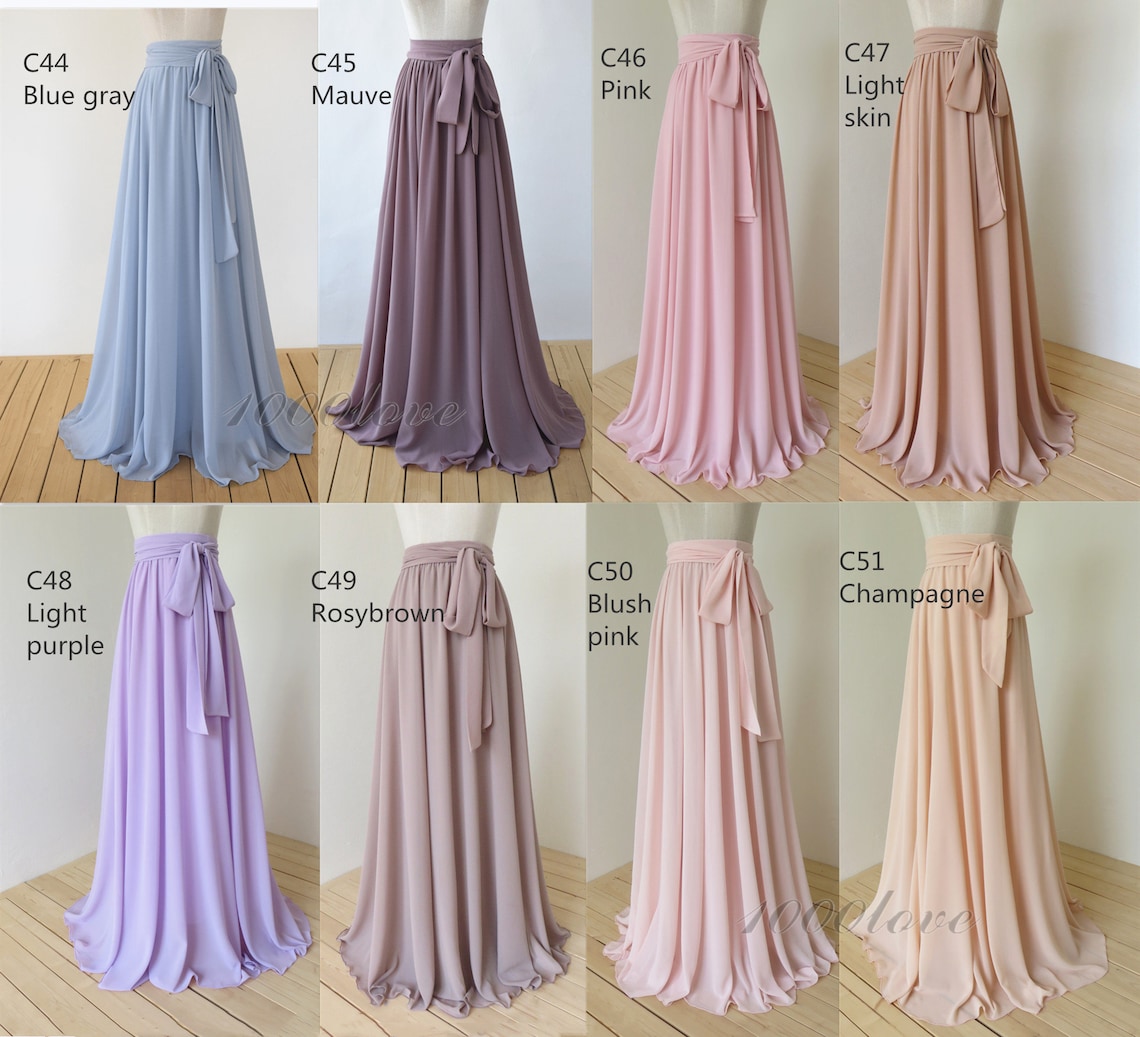 Chiffon Bridesmaids Skirts