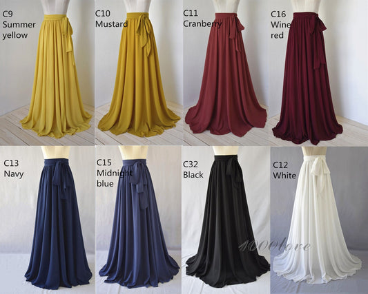 Chiffon Bridesmaids Skirts