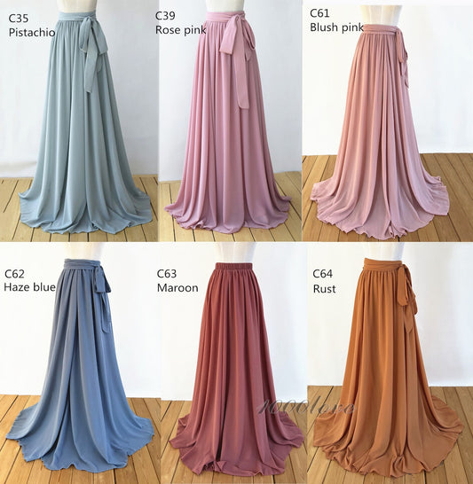 Chiffon Bridesmaids Skirts