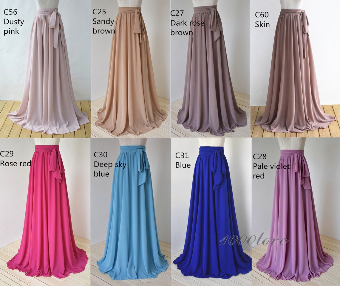 Chiffon Bridesmaids Skirts