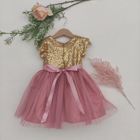 Flower Girl Sequenced and Tulle Dress