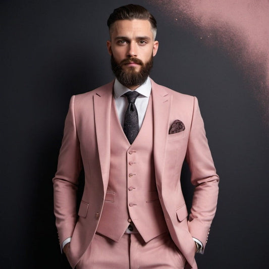 Dusty Rose 3Pcs Suit