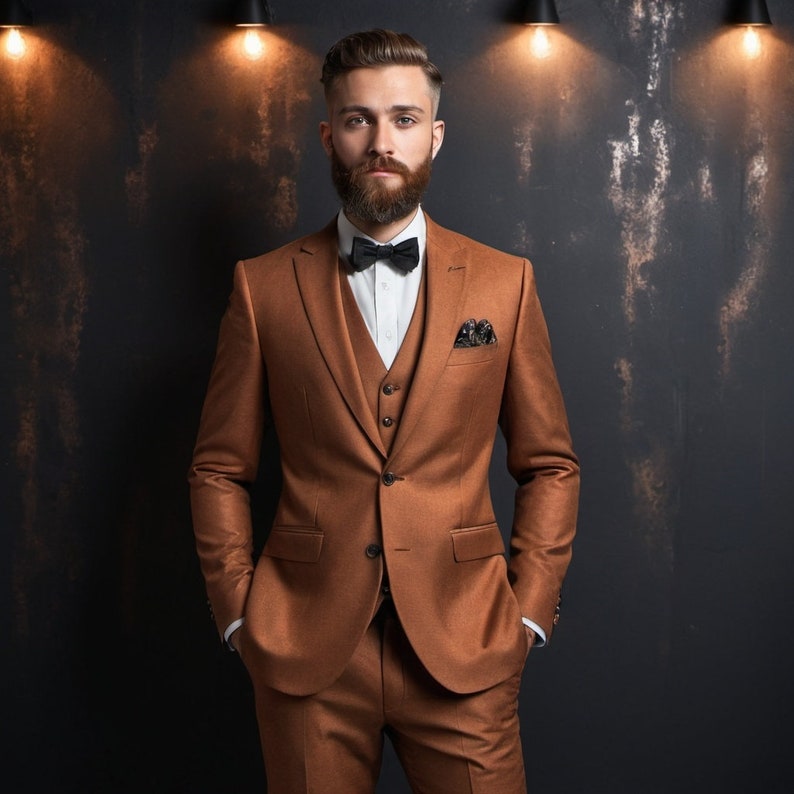 Rust 3Pcs Suit