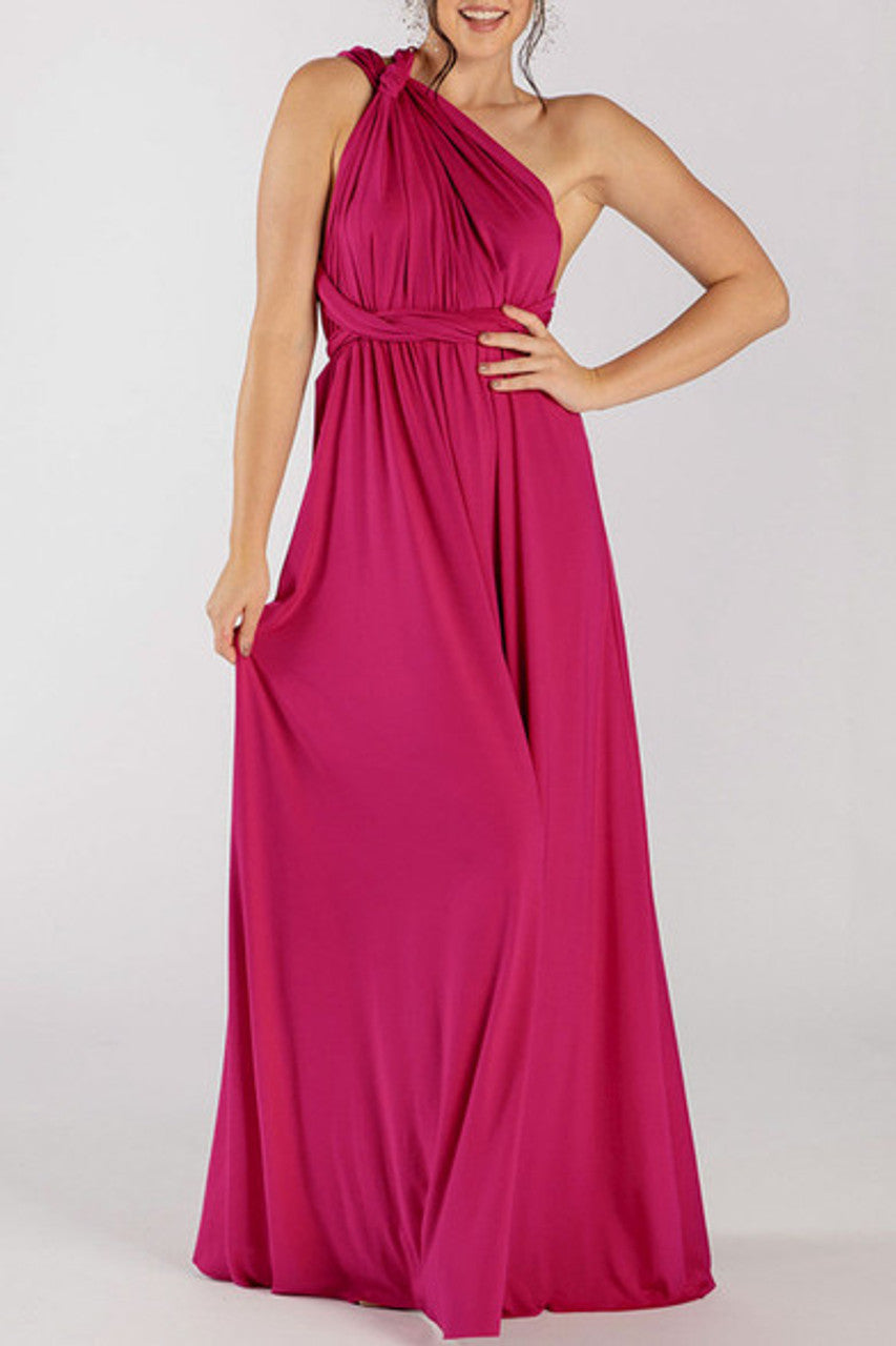 MultiWrap Infinity dress Fuchsia