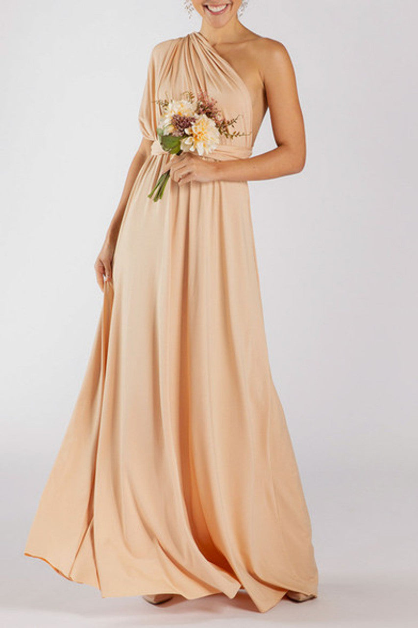 MultiWrap Infinity dress Gold