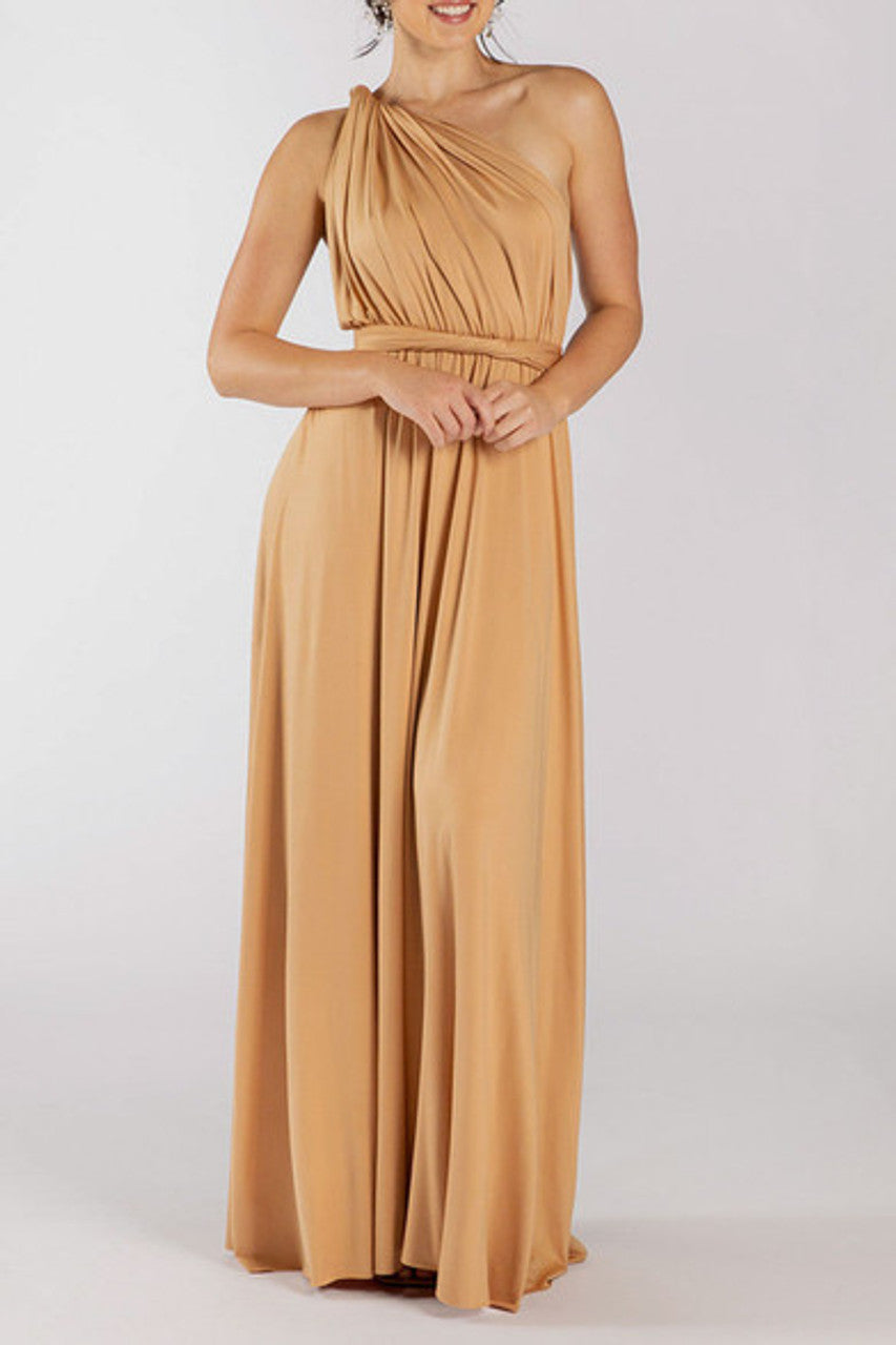 MultiWrap Infinity dress Gold Rush