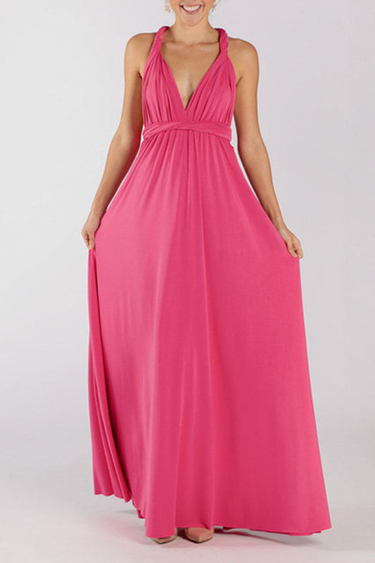 MultiWrap Infinity dress Hot Pink