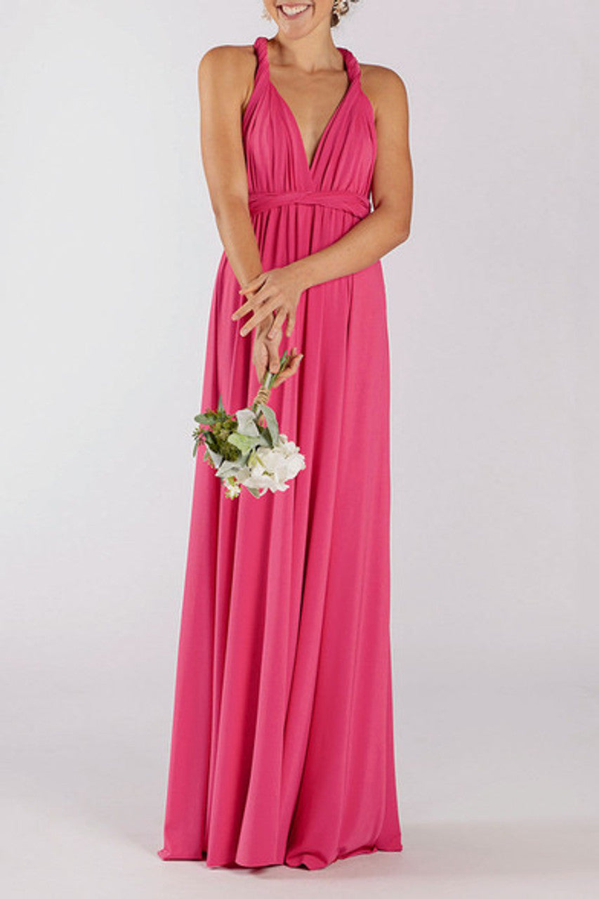 MultiWrap Infinity dress Hot Pink