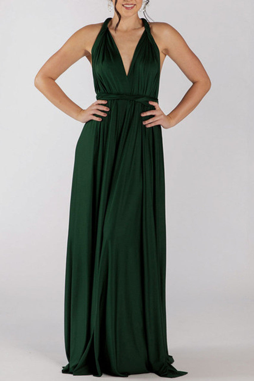 MultiWrap Infinity dress Hunter Green