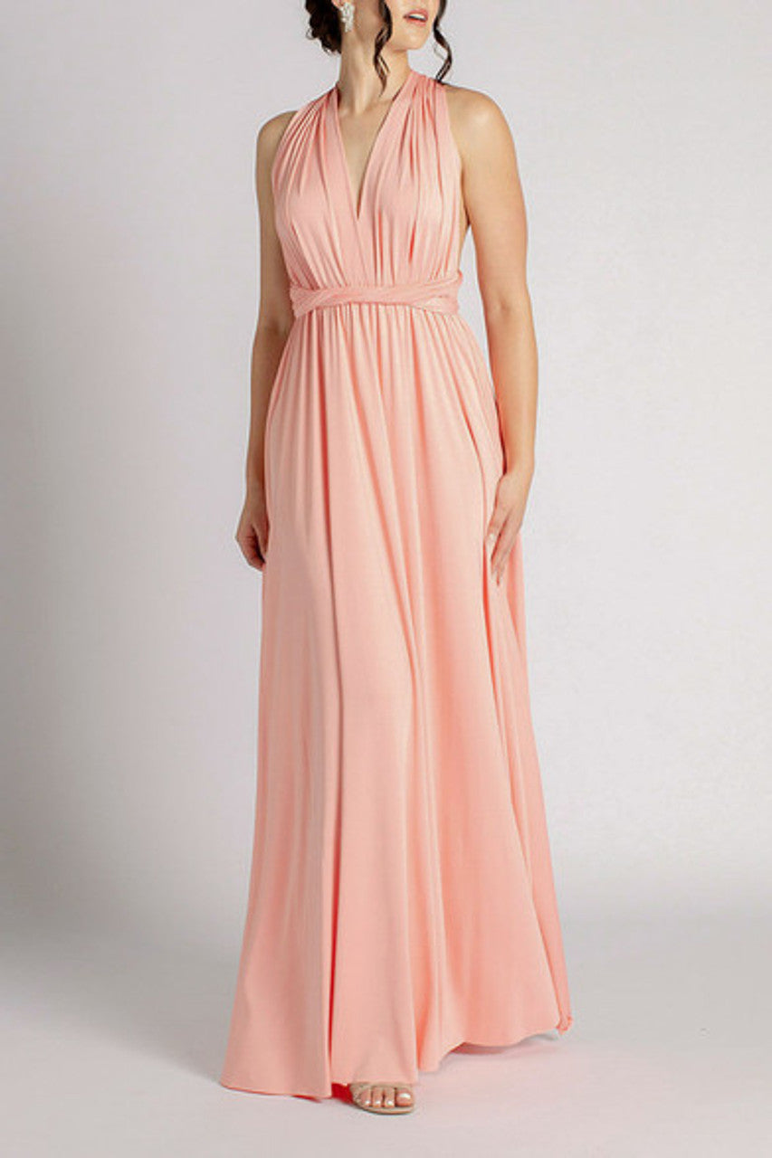 MultiWrap Infinity dress Light Coral