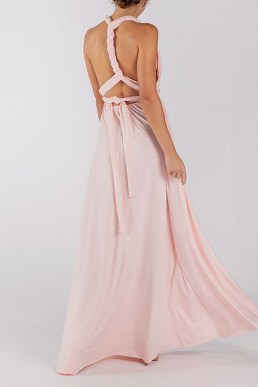 MultiWrap Infinity dress Light Pink