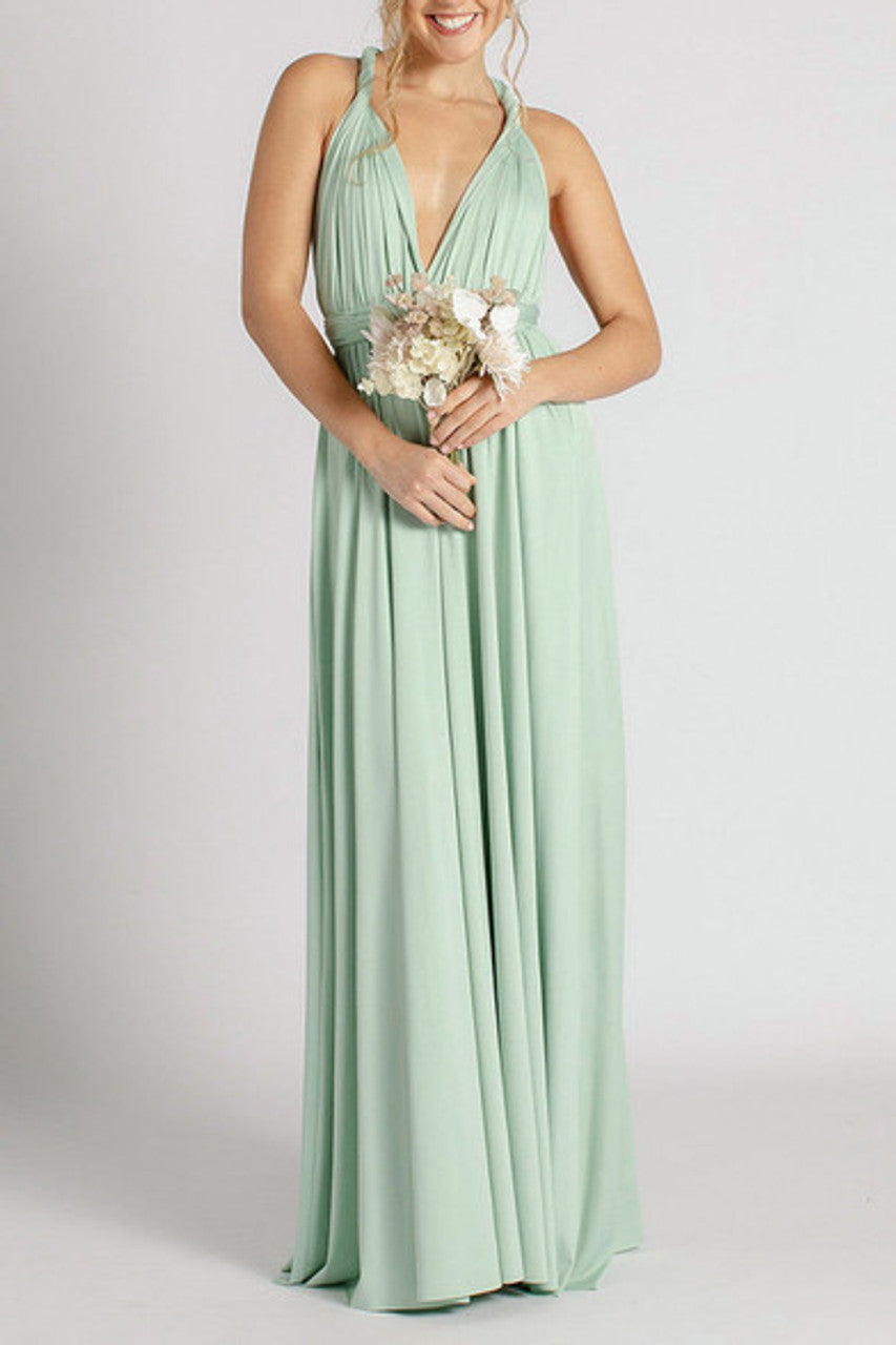 MultiWrap Infinity dress Light Sage