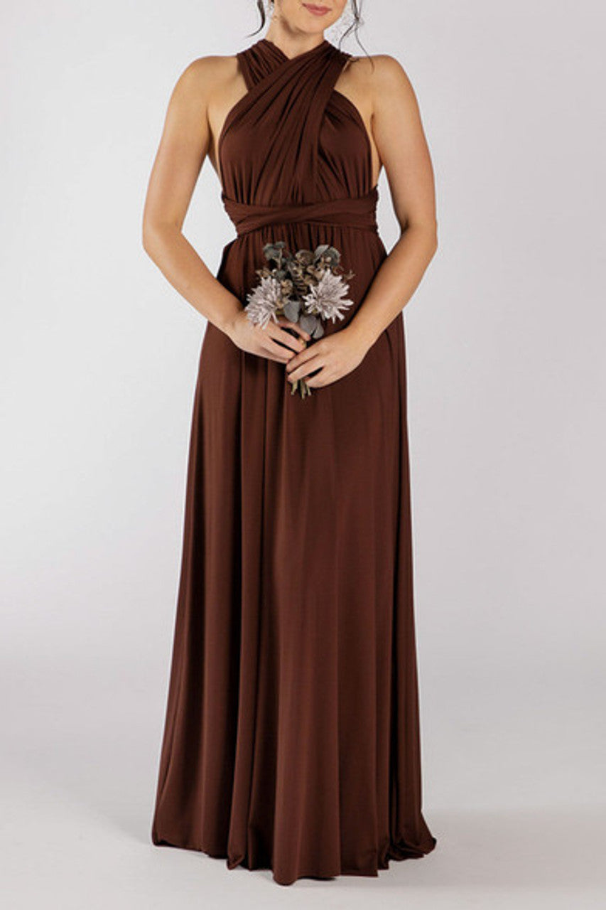 MultiWrap Infinity dress Mahogany