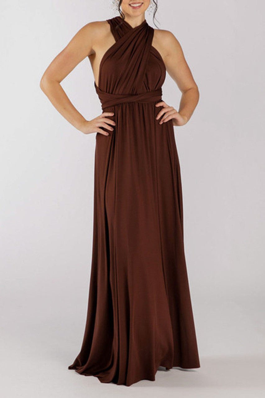 MultiWrap Infinity dress Mahogany