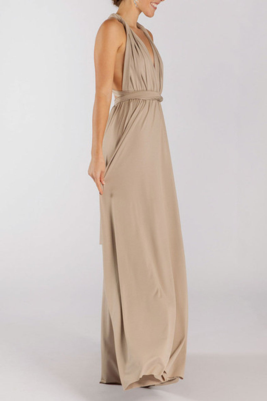 MultiWrap Infinity dress Mocha