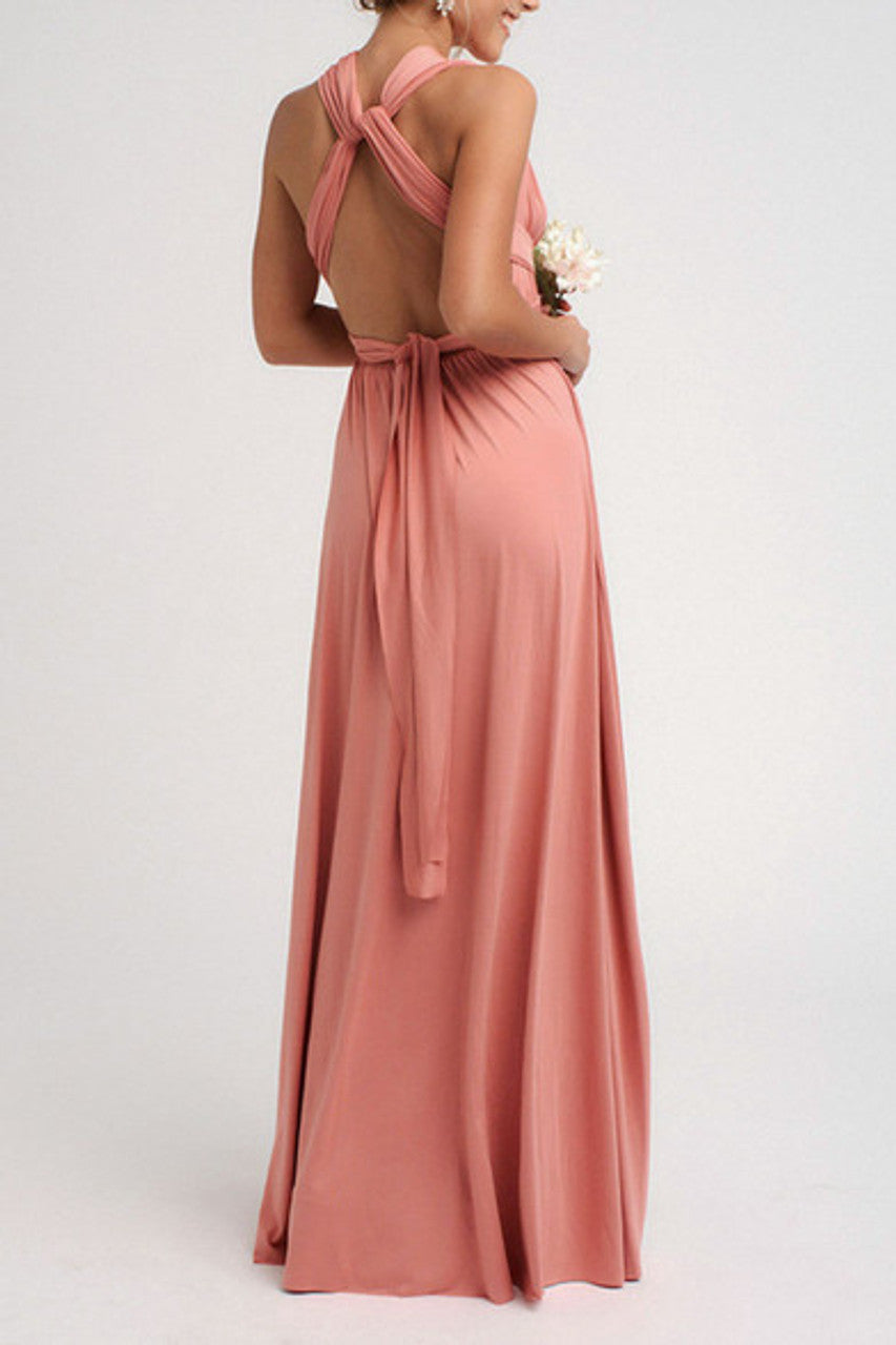 MultiWrap Infinity dress Rose