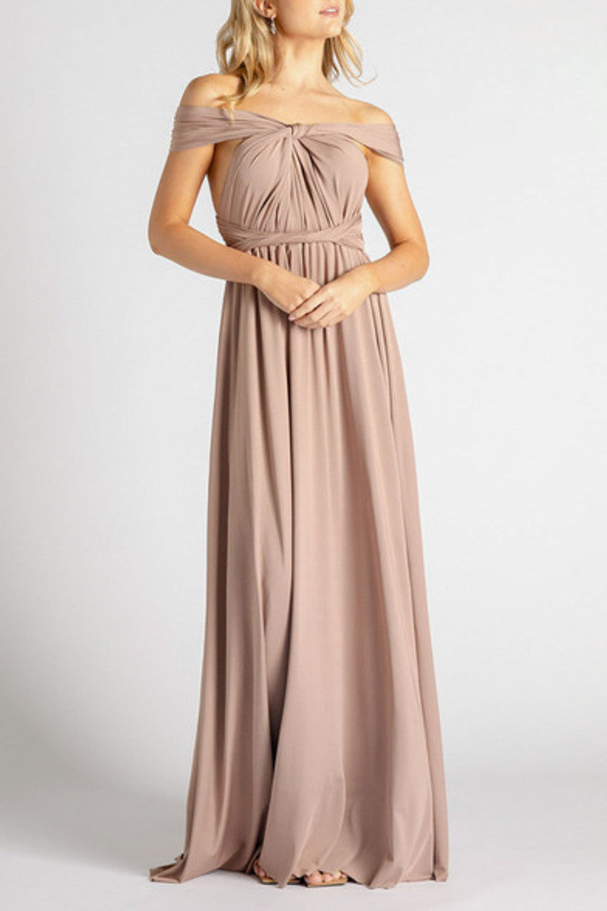 MultiWrap Infinity dress Nude Rose