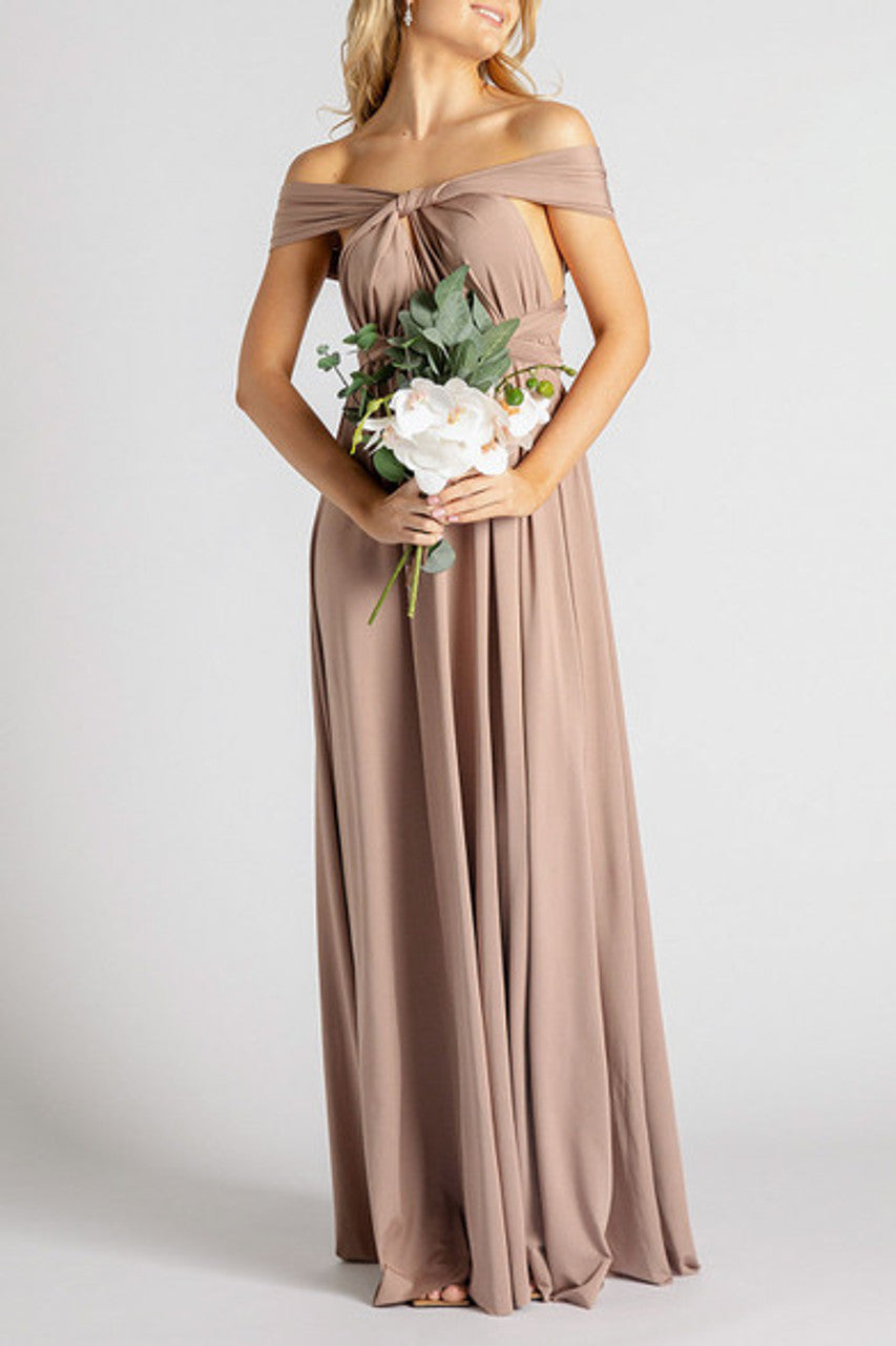 MultiWrap Infinity dress Nude Rose