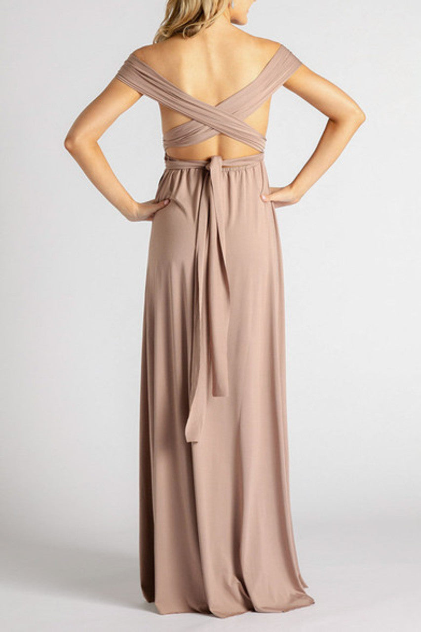 MultiWrap Infinity dress Nude Rose