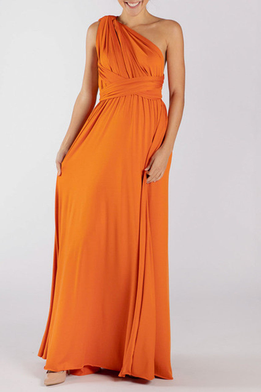 MultiWrap Infinity dress Rustic Orange