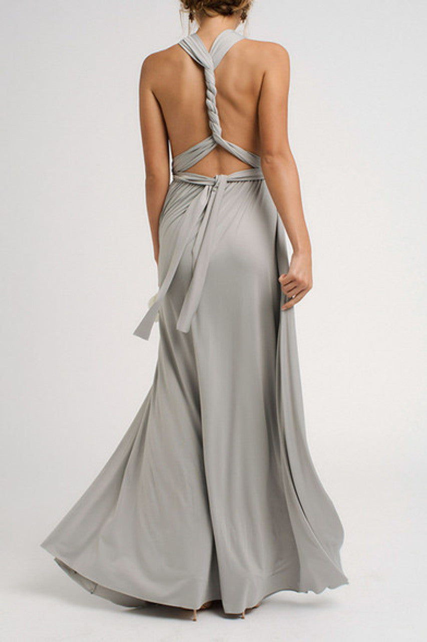 MultiWrap Infinity dress Silver