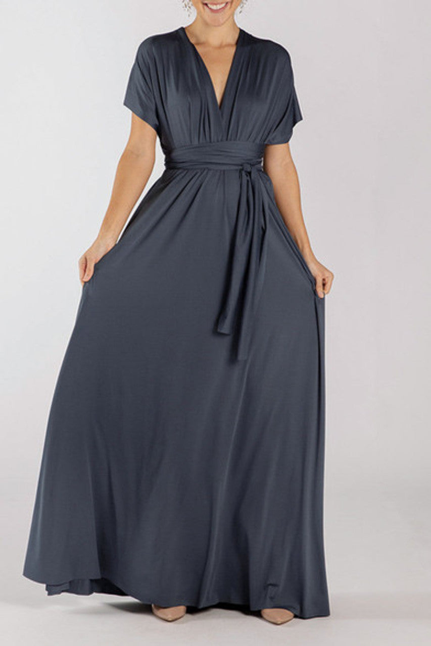 MultiWrap Infinity dress Slate Blue