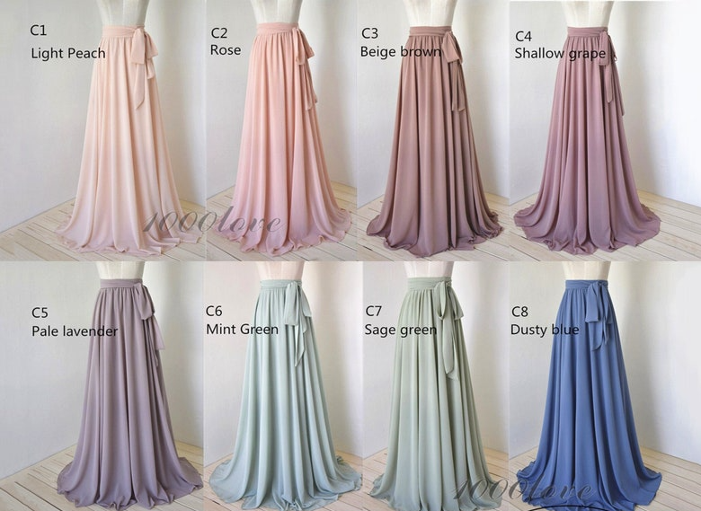 Chiffon Bridesmaids Skirts